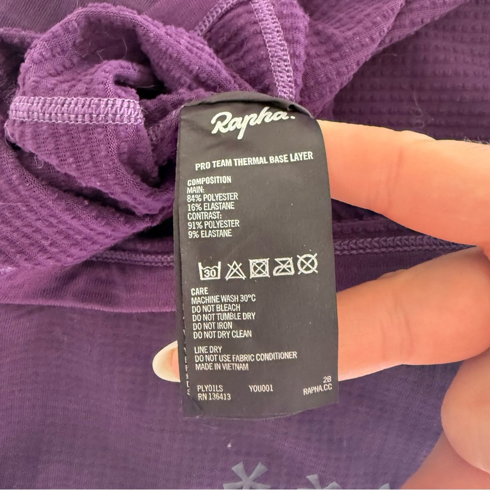 Rapha Pro Team Thermal Base Layer Size Large - image 8